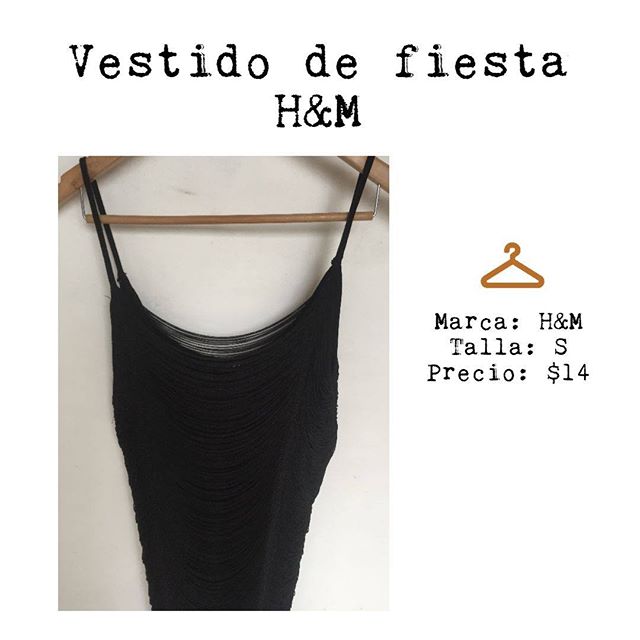 Espectacular vestido corto para irse de fiesta H&M, talla S, elaborado con tiritas de hilo negro que da un aire retro.

#preloveddress #secondhandfashion